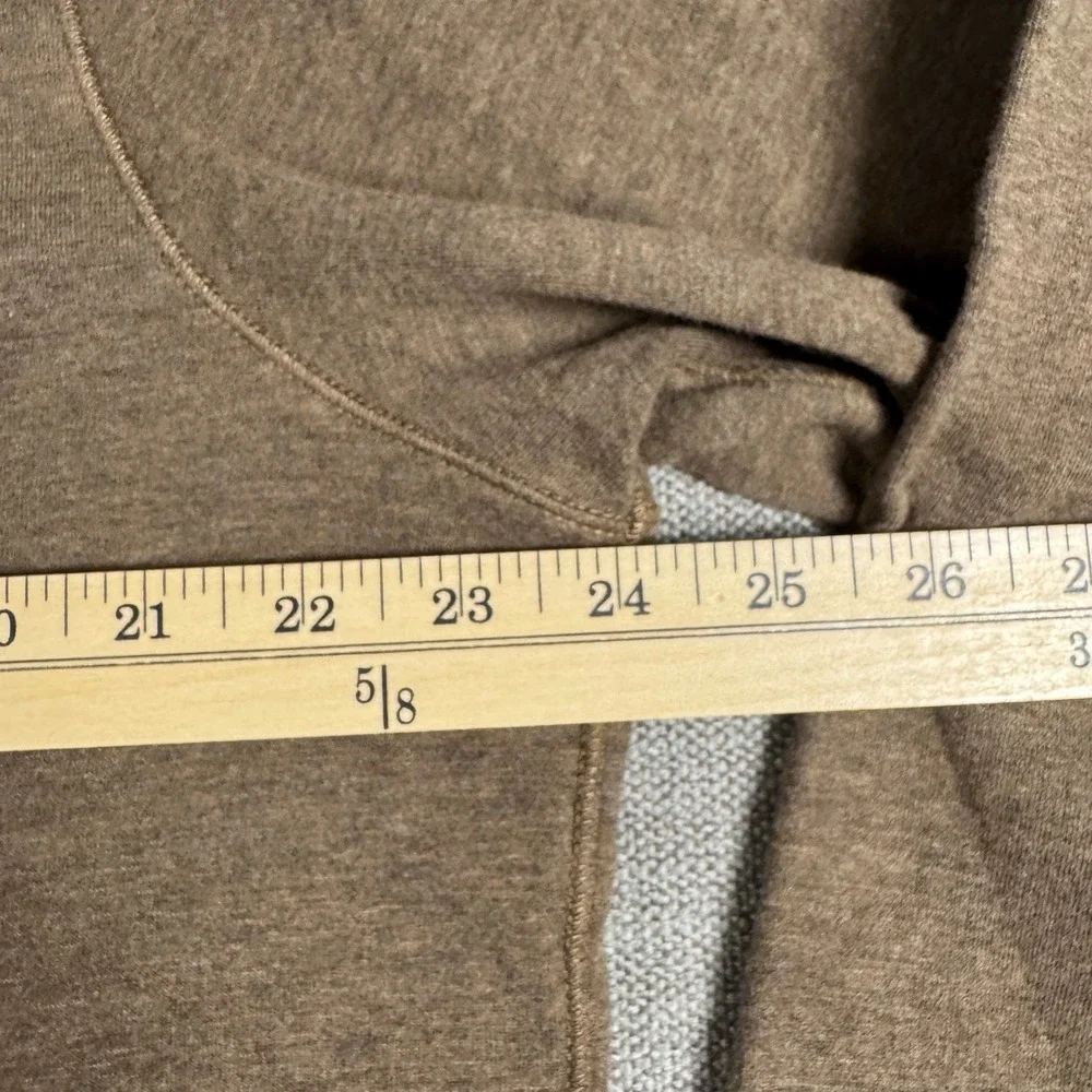 Polo Ralph Lauren Luxury Jersey Quarter Zip Pullover Brown Large